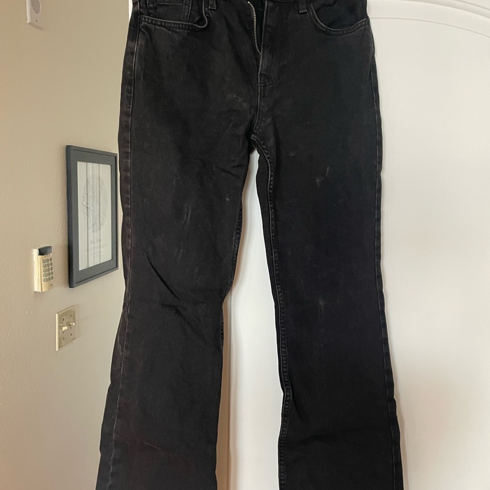 Mango Black Boot Cut Jeans
